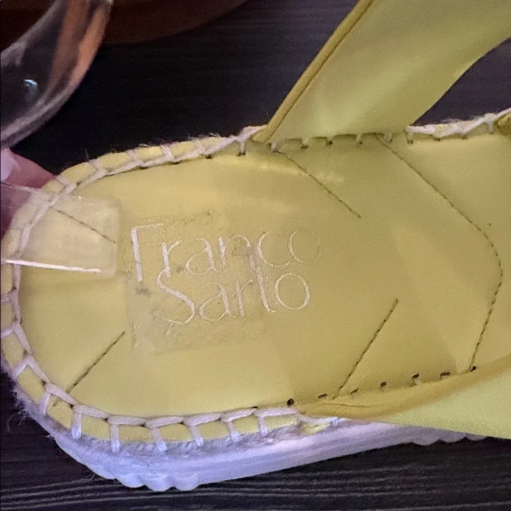 Franco Sarto Yellow Women's Platform Sandals